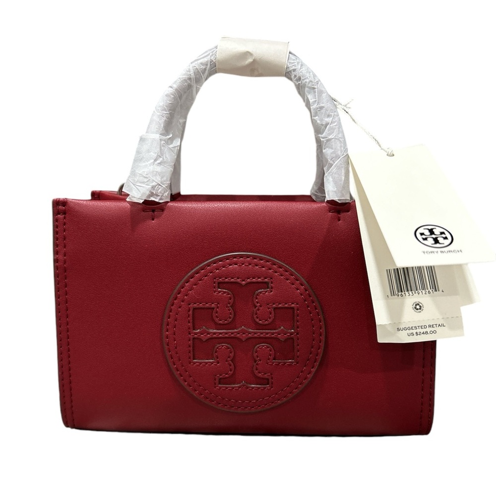 Brand new Tory Burch juneberry Ella bio mini tote bag with dust bag